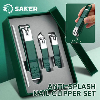 SAKER® Anti-Splash Nail Clipper Set