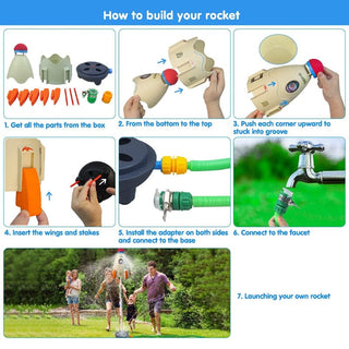 Sank Rocket Launcher Outdoor Water Toys