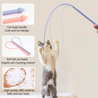 SAKER® Silicone Simulate Tail Cat Wand