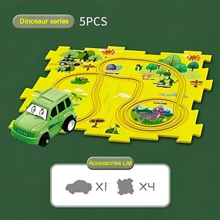 Sank Puzzle Track Car Play Set