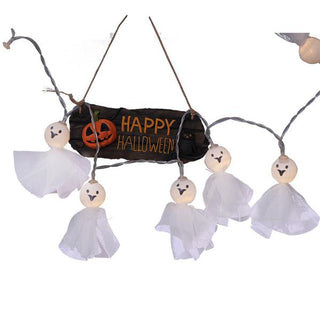 Saker Halloween Paper Lantern Ghost Face String Lights
