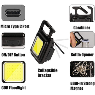 Saker Mini Flashlight Keychain