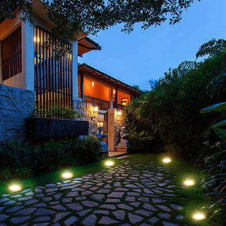 Outdoor Waterproof LED Solar Ground  White Lights for Pathway
