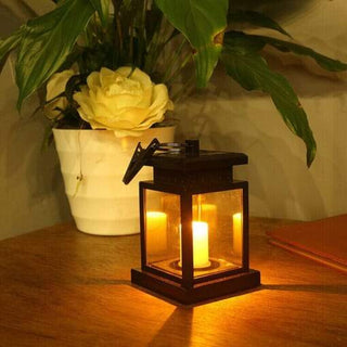 Solar-Powered Vintage Candlelight Lamp