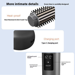 Sakerplus® Portable 3-in-1 Cordless Curling Brush