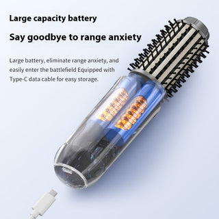 Sakerplus® Portable 3-in-1 Cordless Curling Brush
