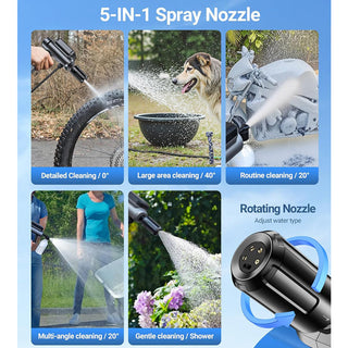 Sakerplus Portable Cordless Pressure Washer Kit