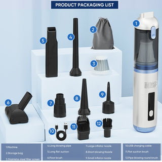 Sakerplus Slim Cordless Handheld Car Vacuum