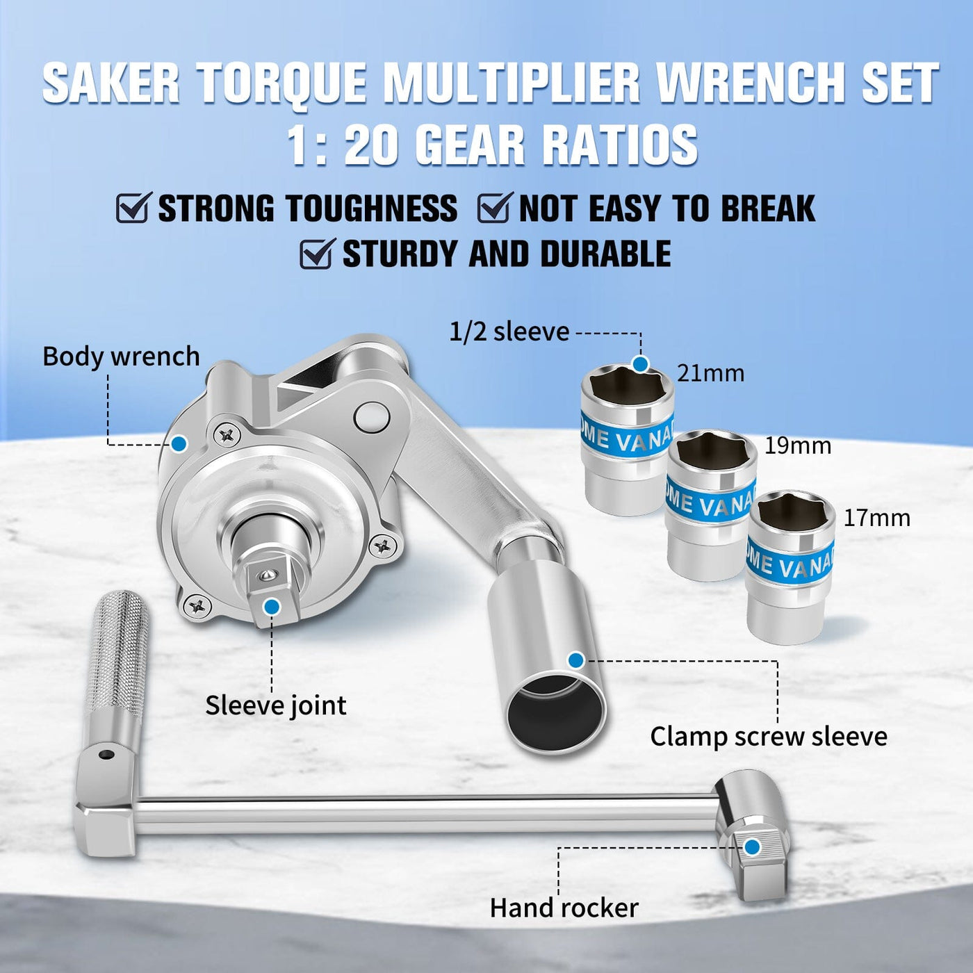 SAKER® Torque Multiplier Wrench Set – Sakertool