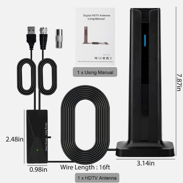 Sakerplus® High Gain 4K Indoor TV Antenna