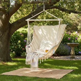 Sakerplus® Extra Large Macrame Hanging Swing Seat
