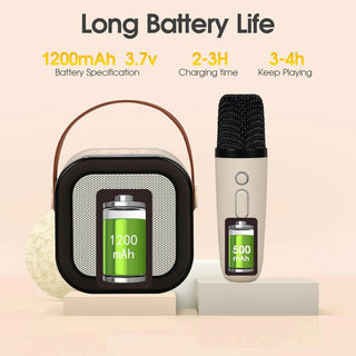 Sakerplus Portable Bluetooth Karaoke Machine for Kids