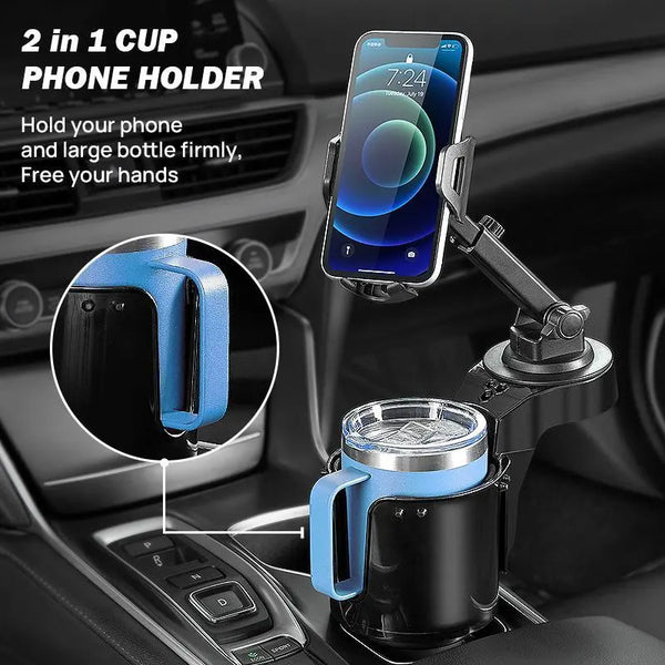 Sakerplus® 2-In-1 Car Cup Holder Phone Mount