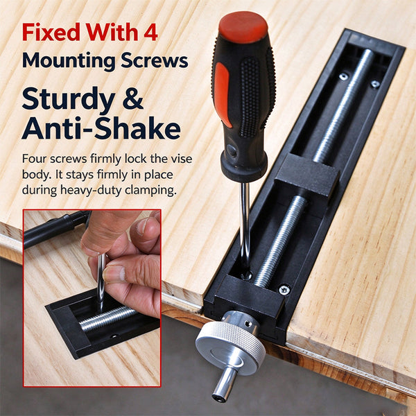 Sakerplus® Adjustable Workbench Tail Vise Clamp