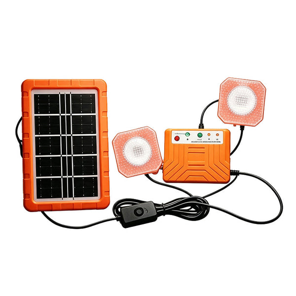 Sakerplus® Portable Solar Power System With LED Lights