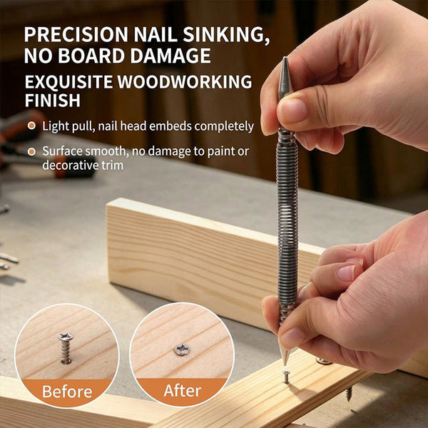 Sakerplus® Spring Loaded Center Punch Tool