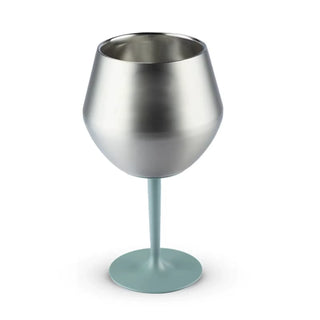 Sakerplus® Stemmed Stainless Steel Wine Glass