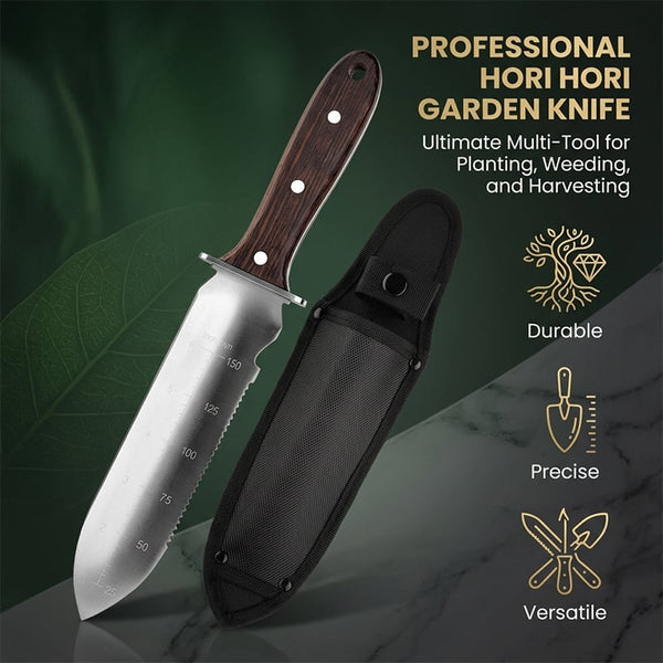 Sakerplus® Hori Hori Soil Knife for Gardening