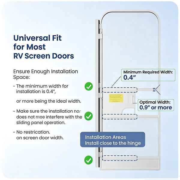 Sakerplus® RV Screen Door Auto Closer