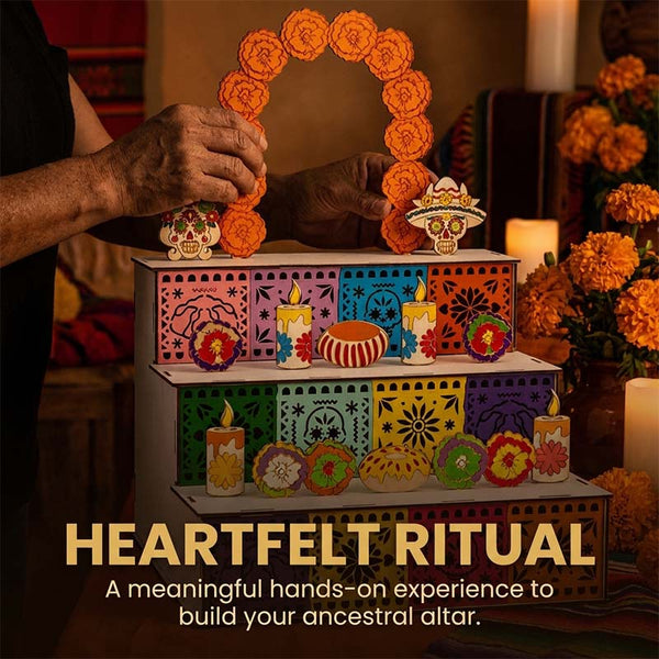 Sakerplus® Wooden Day Of The Dead Altar