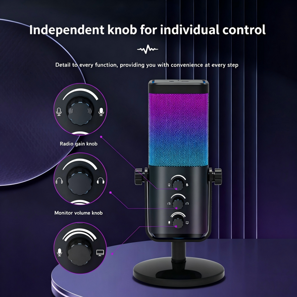 Sakerplus® RGB Gaming Microphone