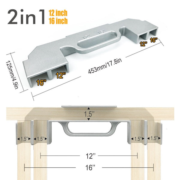 Sakerplus® Woodworking Stud Framing Layout Clamp