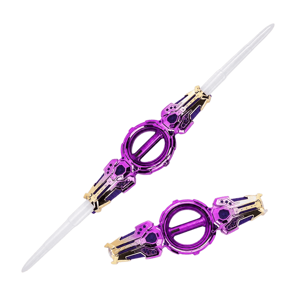 Sakerplus® Retractable Rotating Dual Blade Light Up Sword