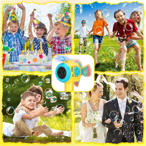 Sakerplus® Automatic Submarine Pinwheel Bubble Wand Toy