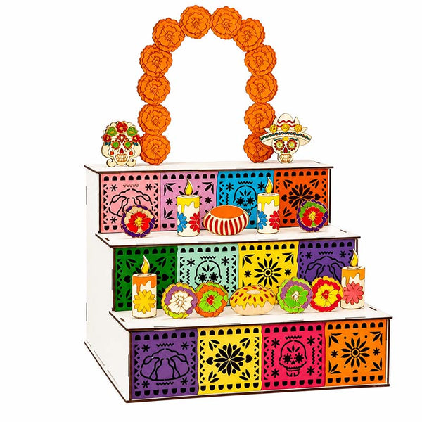 Sakerplus® Wooden Day Of The Dead Altar
