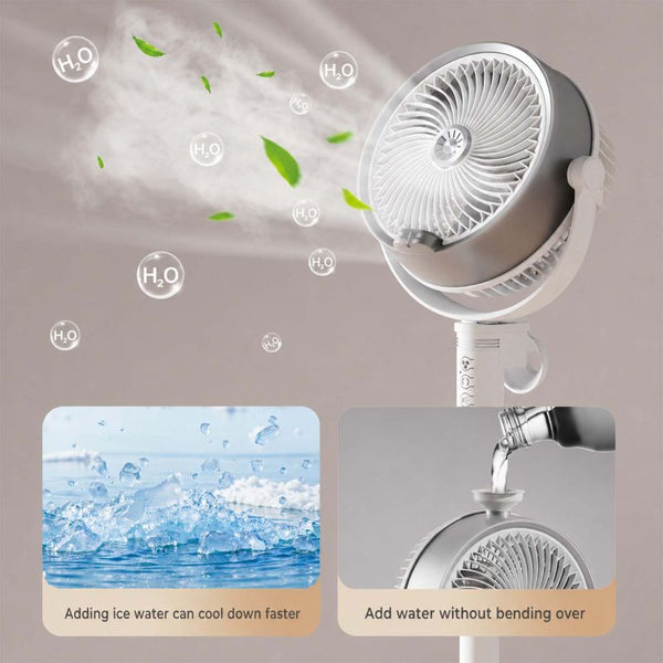 Sakerplus® Smart Misting Floor Fan With Remote