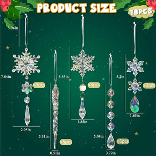 Sakerplus® Acrylic Crystal Christmas Ornaments