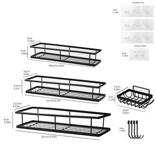 Sakerplus® Rustproof Shower Caddy Storage Set