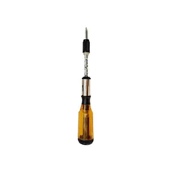 SAKER® Push Pull Ratchet Screwdriver With 5 Screwdriver Heads