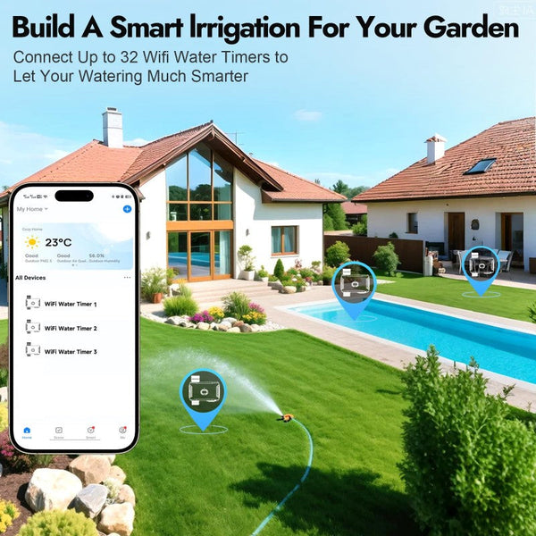 Sakerplus® Smart WiFi Garden Water Timer
