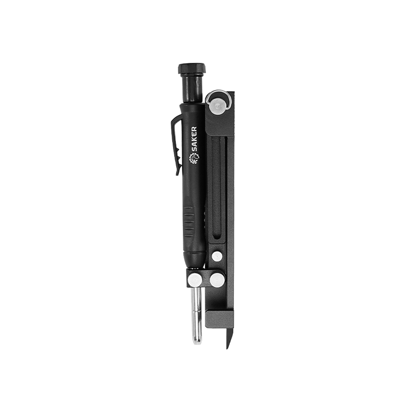 Multifunctional Woodworking Center Scriber British System Center Line Scribing Tool With A Pencil Storage Hole Blue