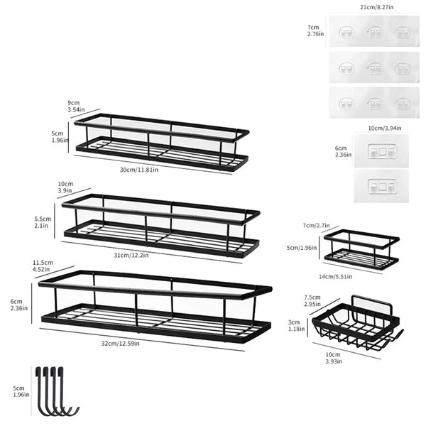 Sakerplus® Rustproof Shower Caddy Storage Set