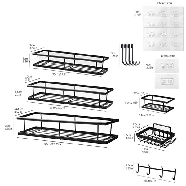 Sakerplus® Rustproof Shower Caddy Storage Set