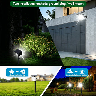 Sakerplus® Solar LED Landscape Spotlights Set