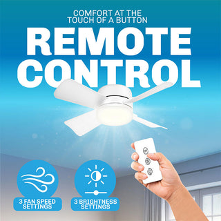 Sakerplus Ceiling Fan Light With Remote Control