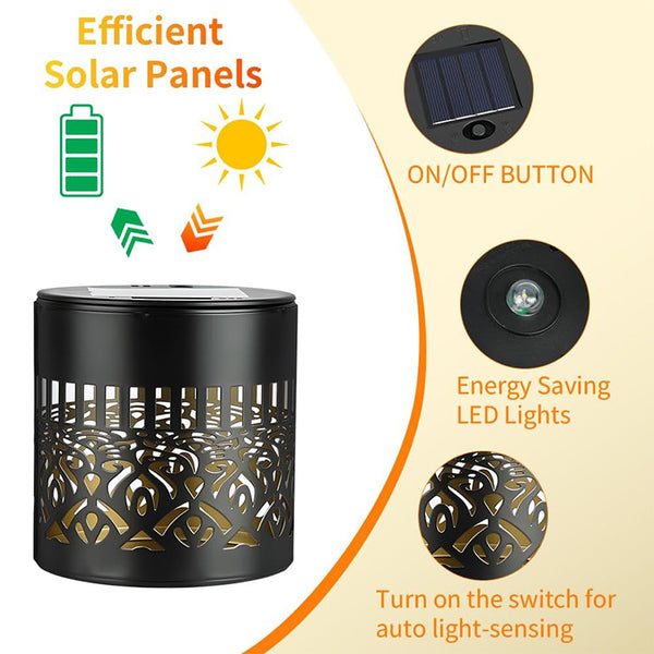 Sakerplus® Mandala Solar Outdoor Wall Lights