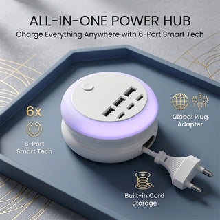 Sakerplus® 6 Port USB Power Strip
