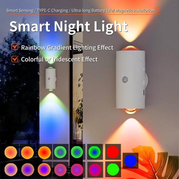 Sakerplus® Magnetic Rechargeable Color-Changing Sconce