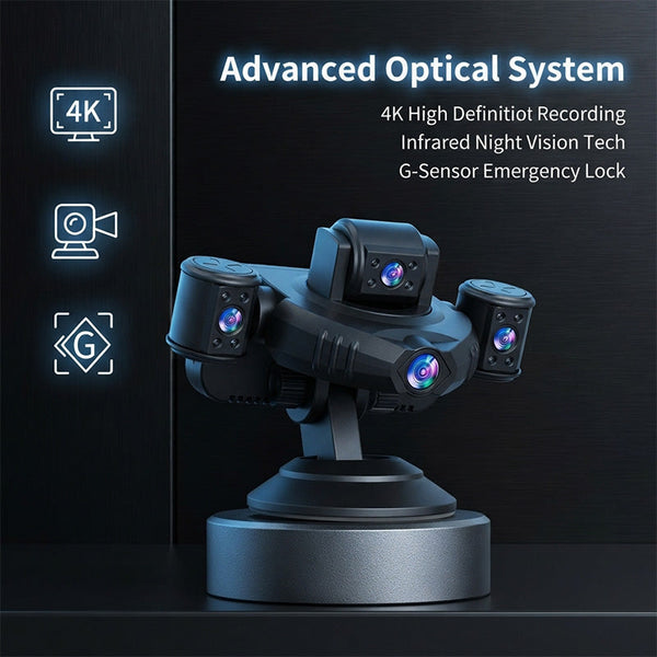 Sakerplus® Panoramic Dash Camera With Night Vision