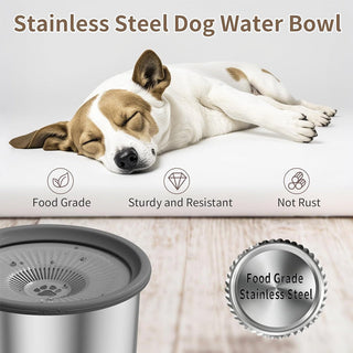 Sakerplus Large Capacity No Spill Dog Bowl