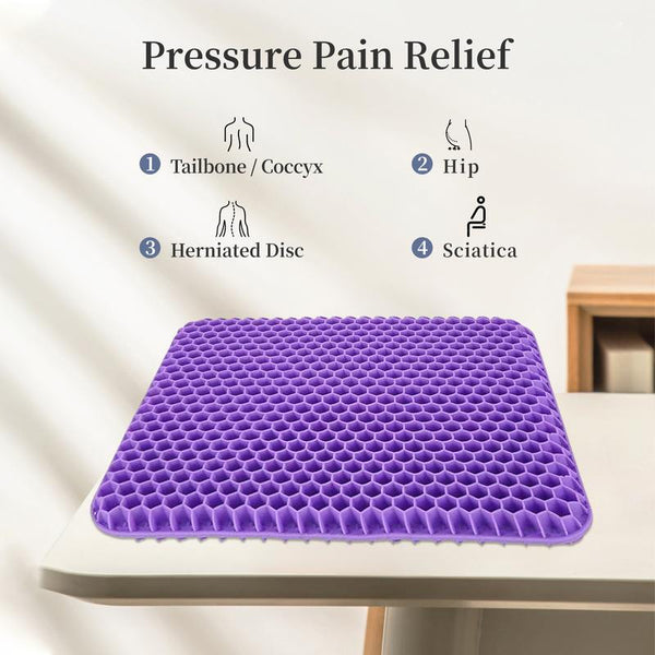 Sakerplus® Extra Large Purple Gel Seat Cushion