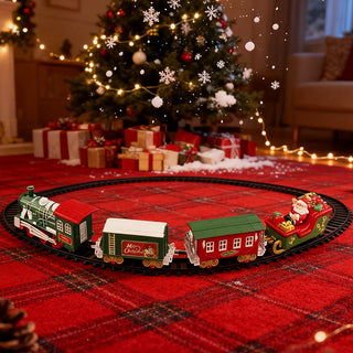 Sakerplus Christmas Tree Train Set Toy