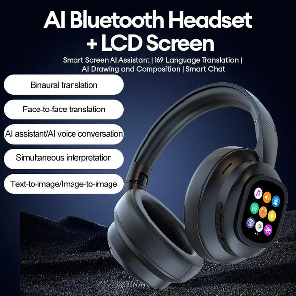 Sakerplus Hybrid ANC Wireless Headphones with MP3