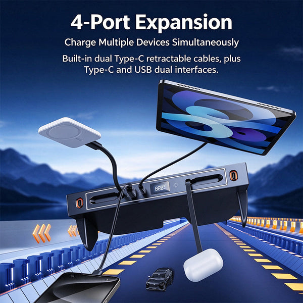 Sakerplus® Toyota RAV4 LED USB Charging Hub