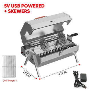 Sakerplus® Twin-Burner Electric BBQ Grill