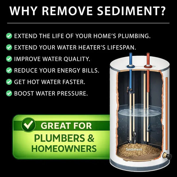 Sakerplus® Water Heater Sediment Removal Tool